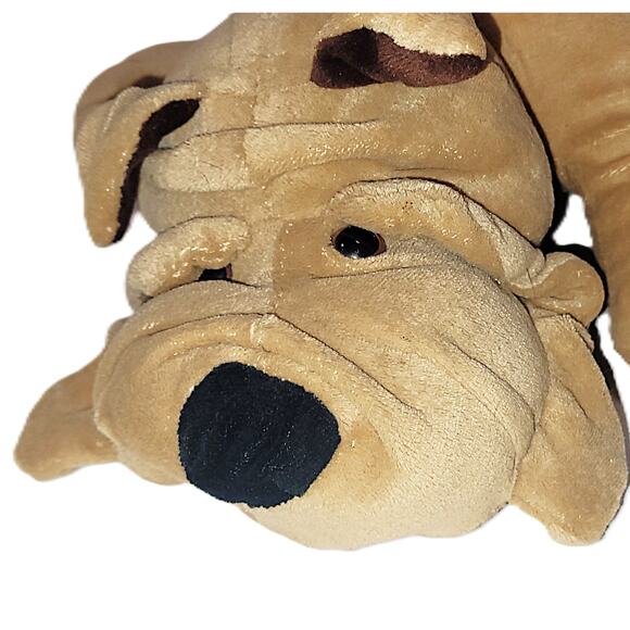 18" Rare 80s Vintage Talking Happy Puppy Shar Pei By Cuddle Wit Inc MUTE - Picture 4 of 14